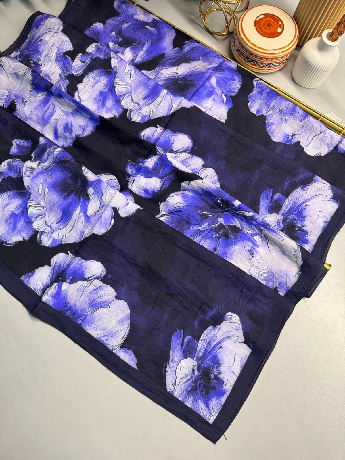 Zemheri Desen Şal 469-023 – V-16 – Derin Mavi