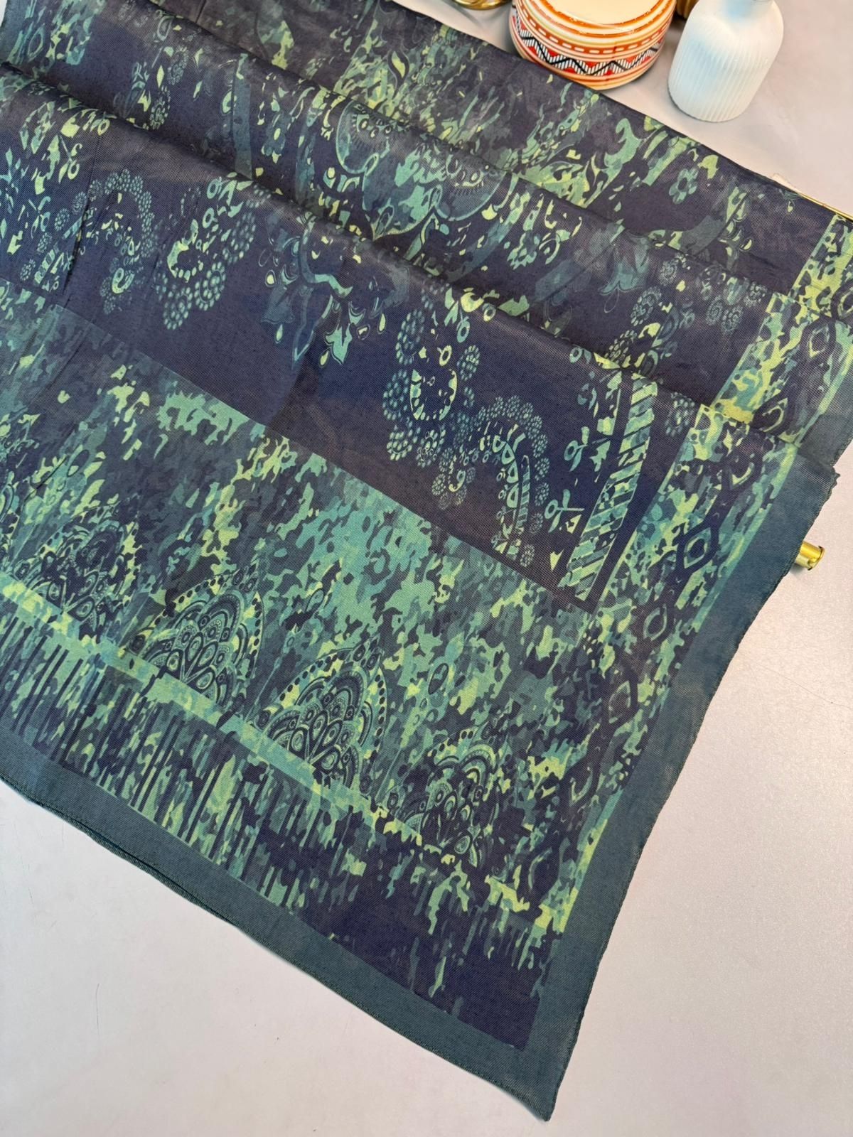 Derin Yansıma Desen Şal 469-017 – V-4 – Derin Yeşil