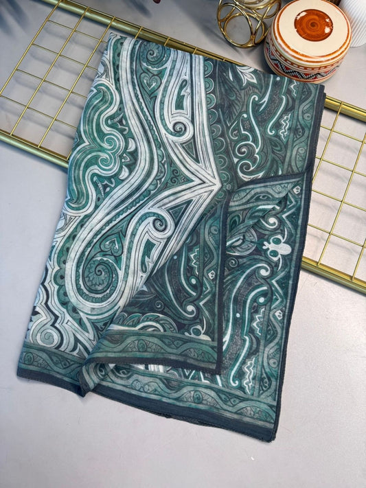 Mirşah Desen Şal 469-021 – V-16 – Koyu Yeşil