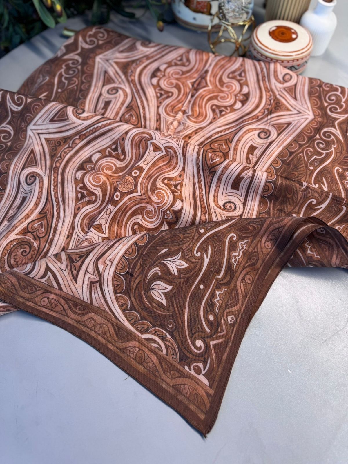 Mirşah Desen Şal 469-021 – V-12 – Taba