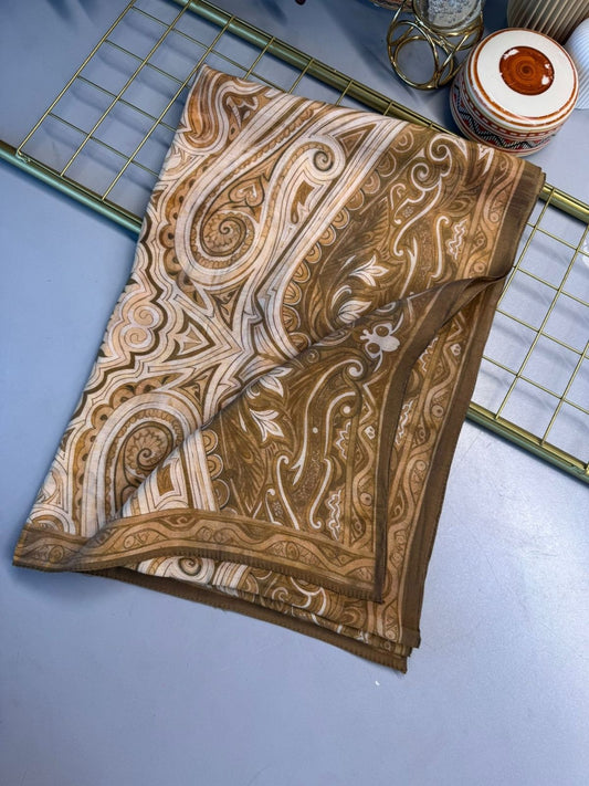 Mirşah Desen Şal 469-021 – V-10 – Karamel