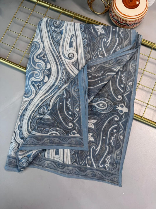 Mirşah Desen Şal 469-021 – V-5 – Buz Mavi