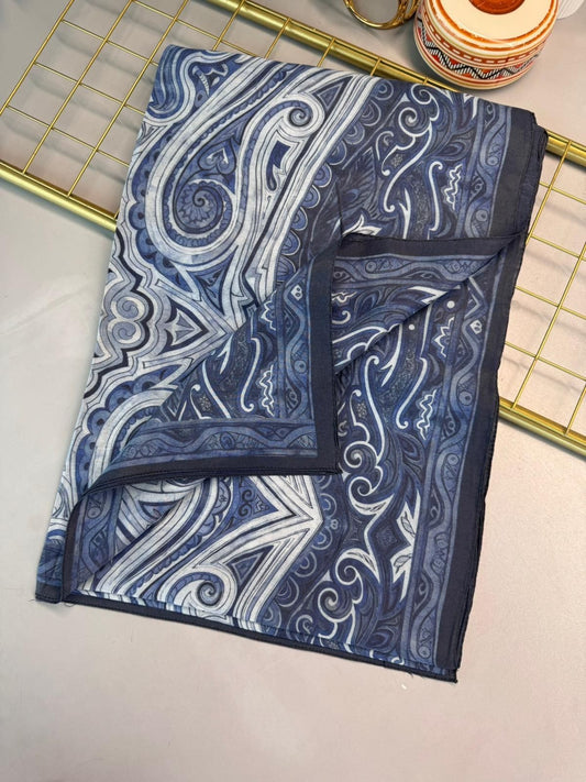 Mirşah Desen Şal 469-021 – V-1 – Okyanus Mavi