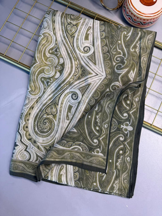 Mirşah Desen Şal 469-021 – V-9 – Yaprak Yeşili