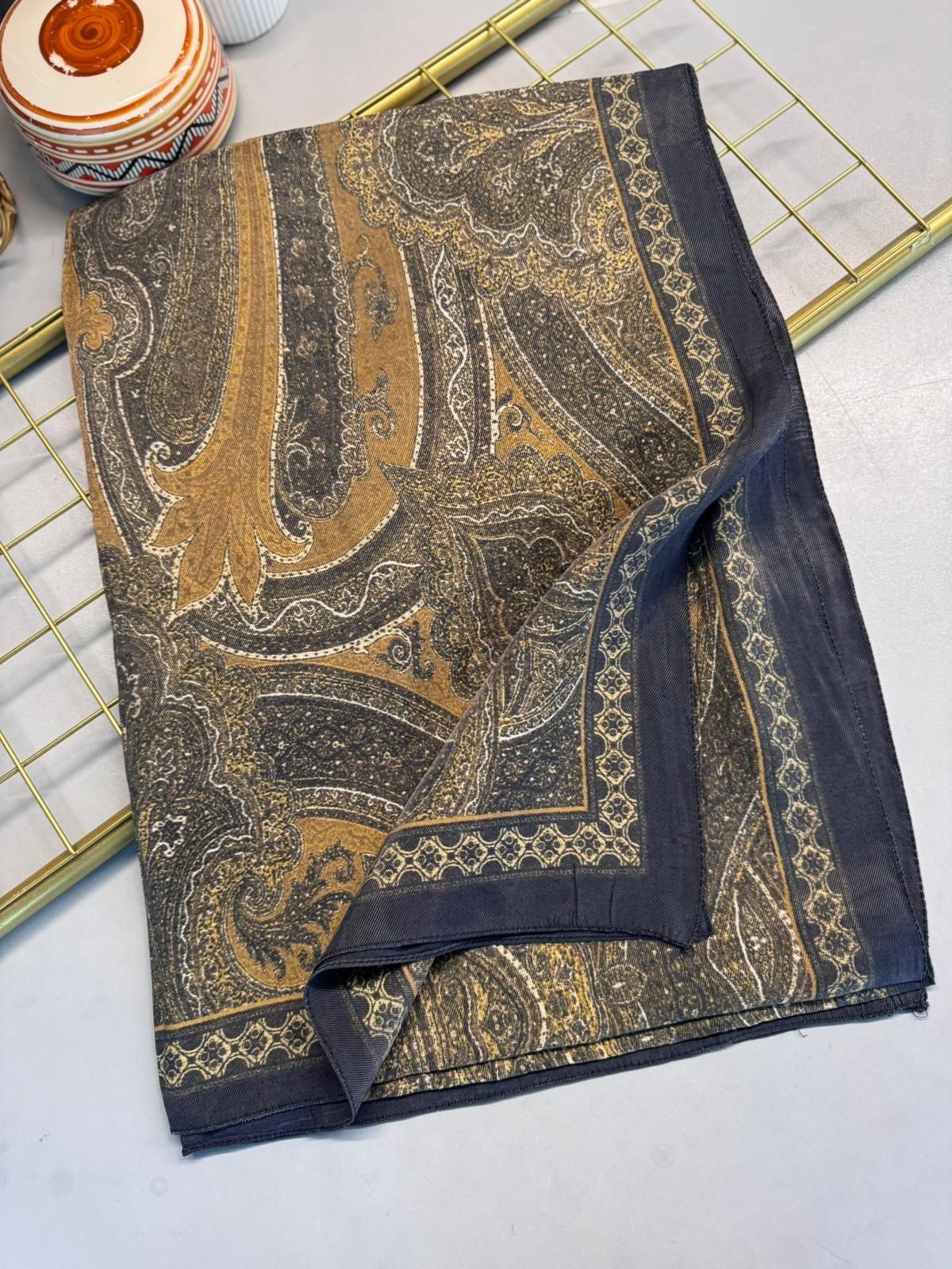 Rüya Tınısı Desen Şal 469-018 – V-11 – Gold Siyah