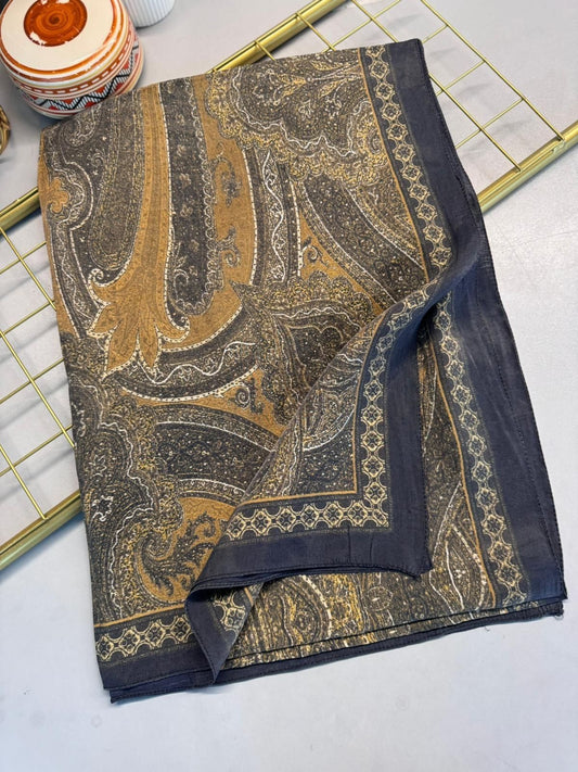 Rüya Tınısı Desen Şal 469-018 – V-11 – Gold Siyah