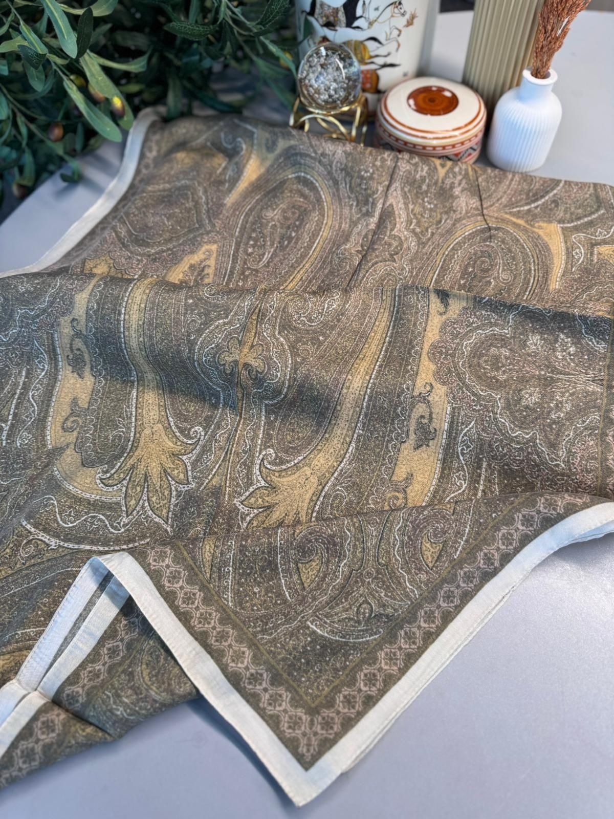 Rüya Tınısı Desen Şal 469-018 – V-14 – Açık gri