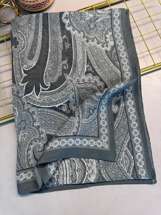 Rüya Tınısı Desen Şal 469-018 – V-17 – Buz Mavi