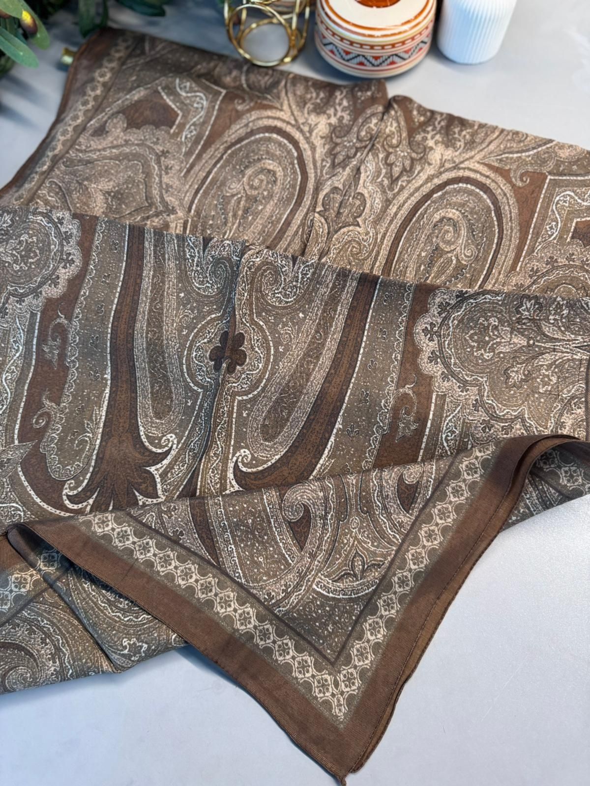 Rüya Tınısı Desen Şal 469-018 – V-5 – Karamel