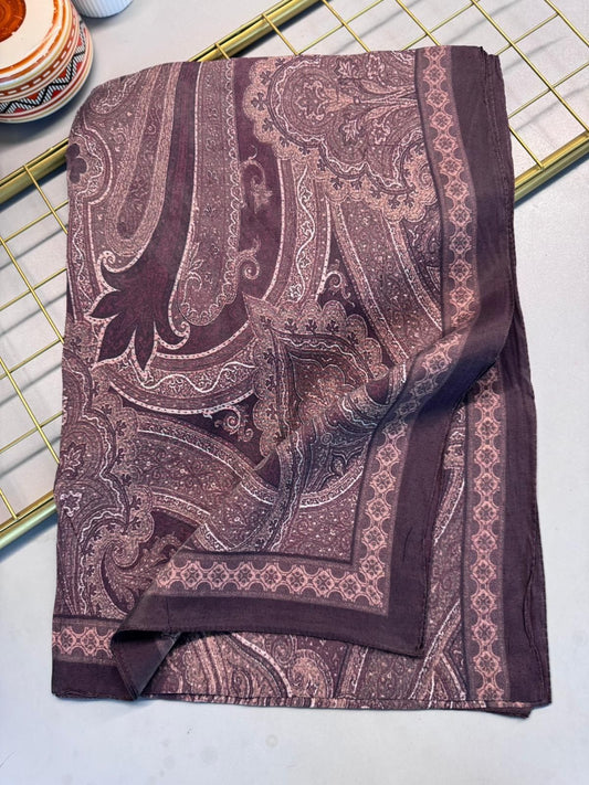 Rüya Tınısı Desen Şal 469-018 – V-9 – Vişne Çürüğü