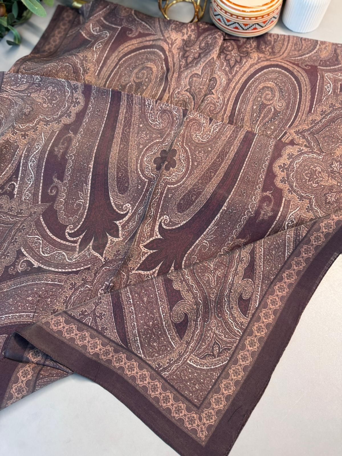 Rüya Tınısı Desen Şal 469-018 – V-9 – Vişne Çürüğü