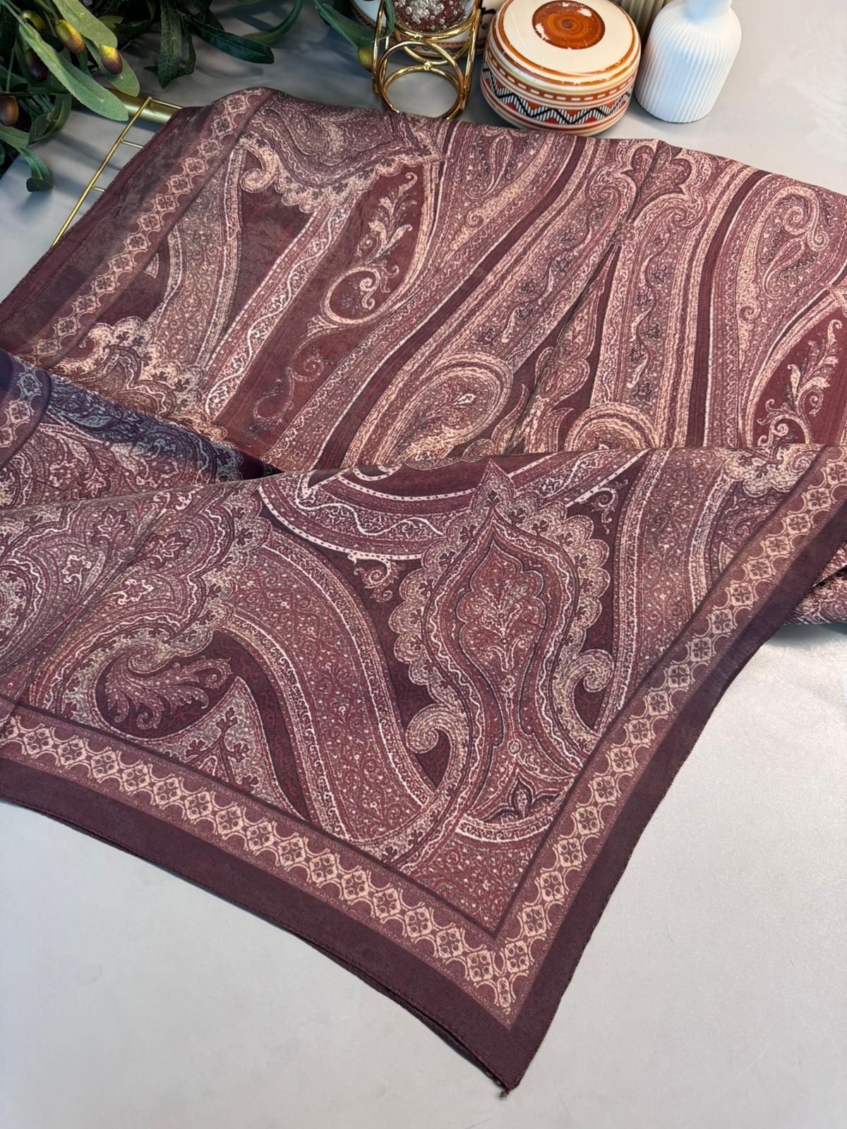 Rüya Tınısı Desen Şal 469-018 – V-2 – Bordo