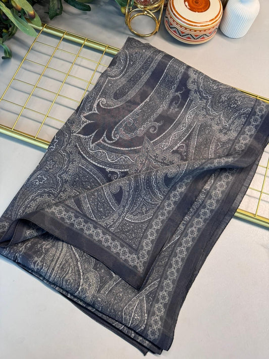 Rüya Tınısı Desen Şal 469-018 – V-1 – Siyah