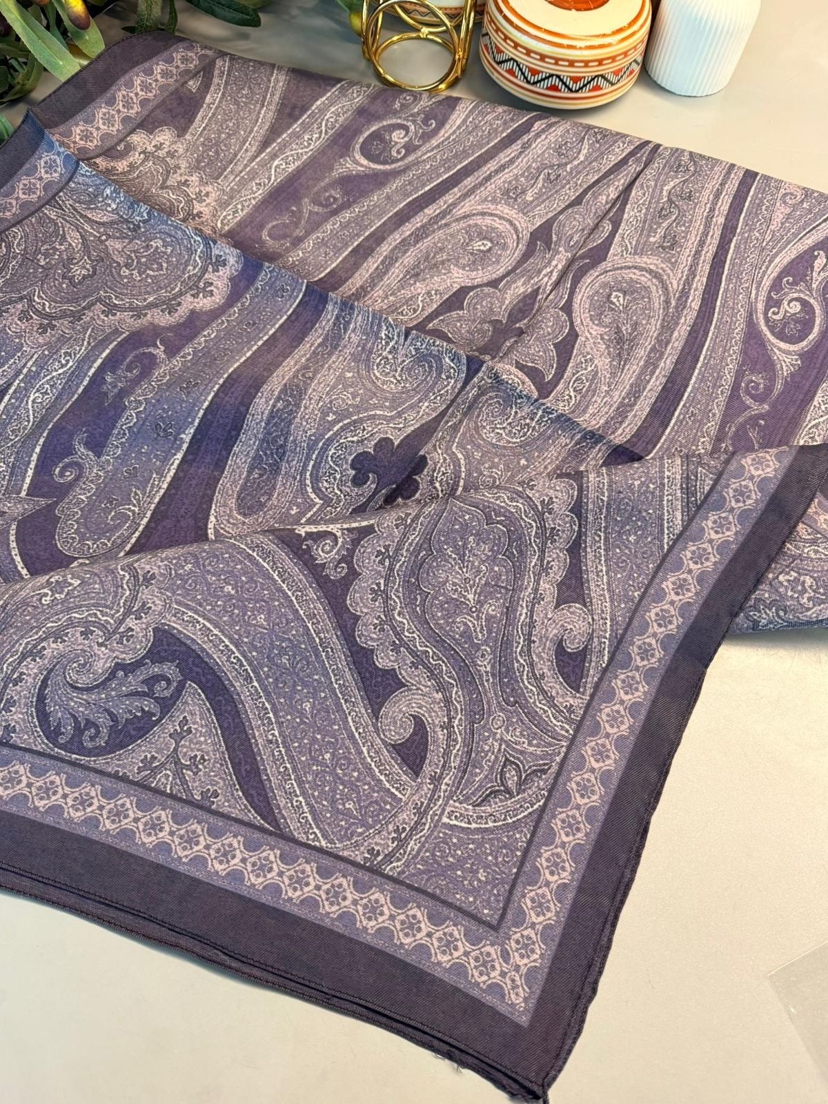 Rüya Tınısı Desen Şal 469-018 – V-15 – Eflatun