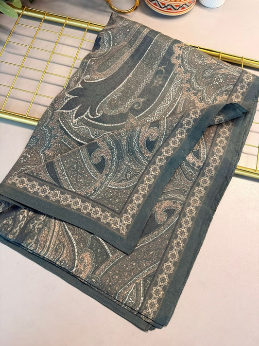 Rüya Tınısı Desen Şal 469-018 – V-4 – Koyu Zümrüt