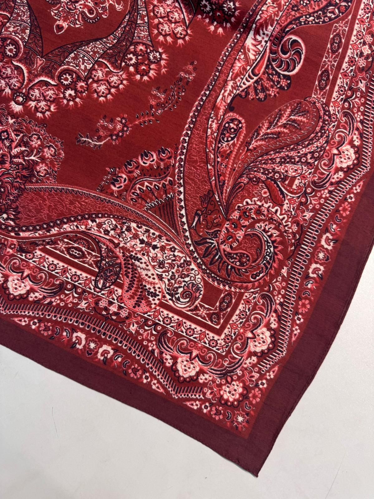 Ravza Desen Şal 469-019 – V-10- Bordo