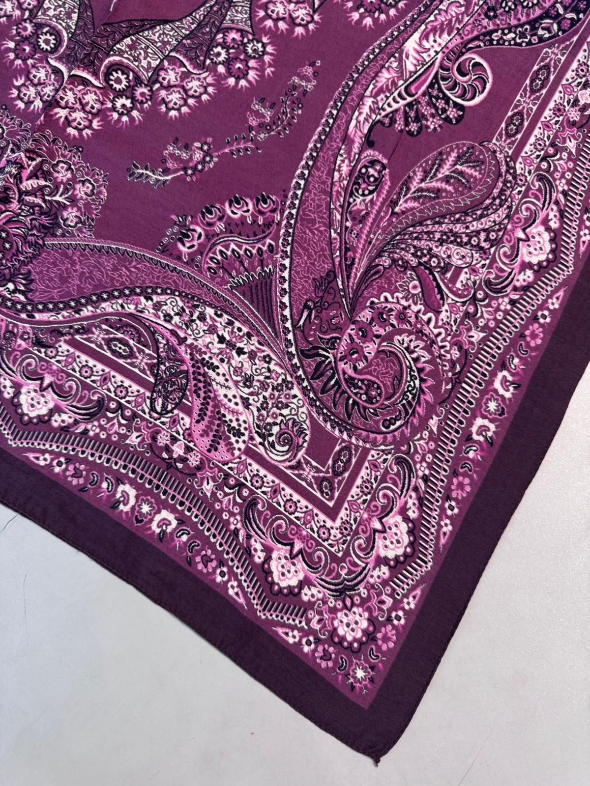 Ravza Desen Şal 469-019 – V-6 – Eflatun