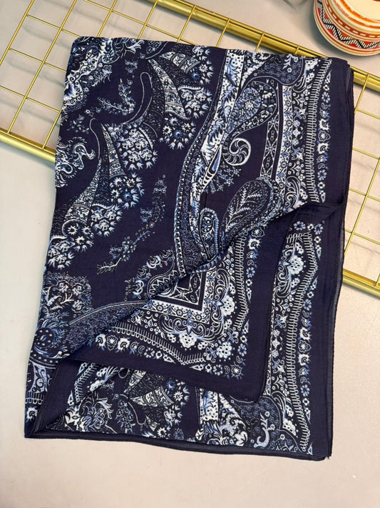 Ravza Desen Şal 469-019 – V-3 – Okyanus Mavi