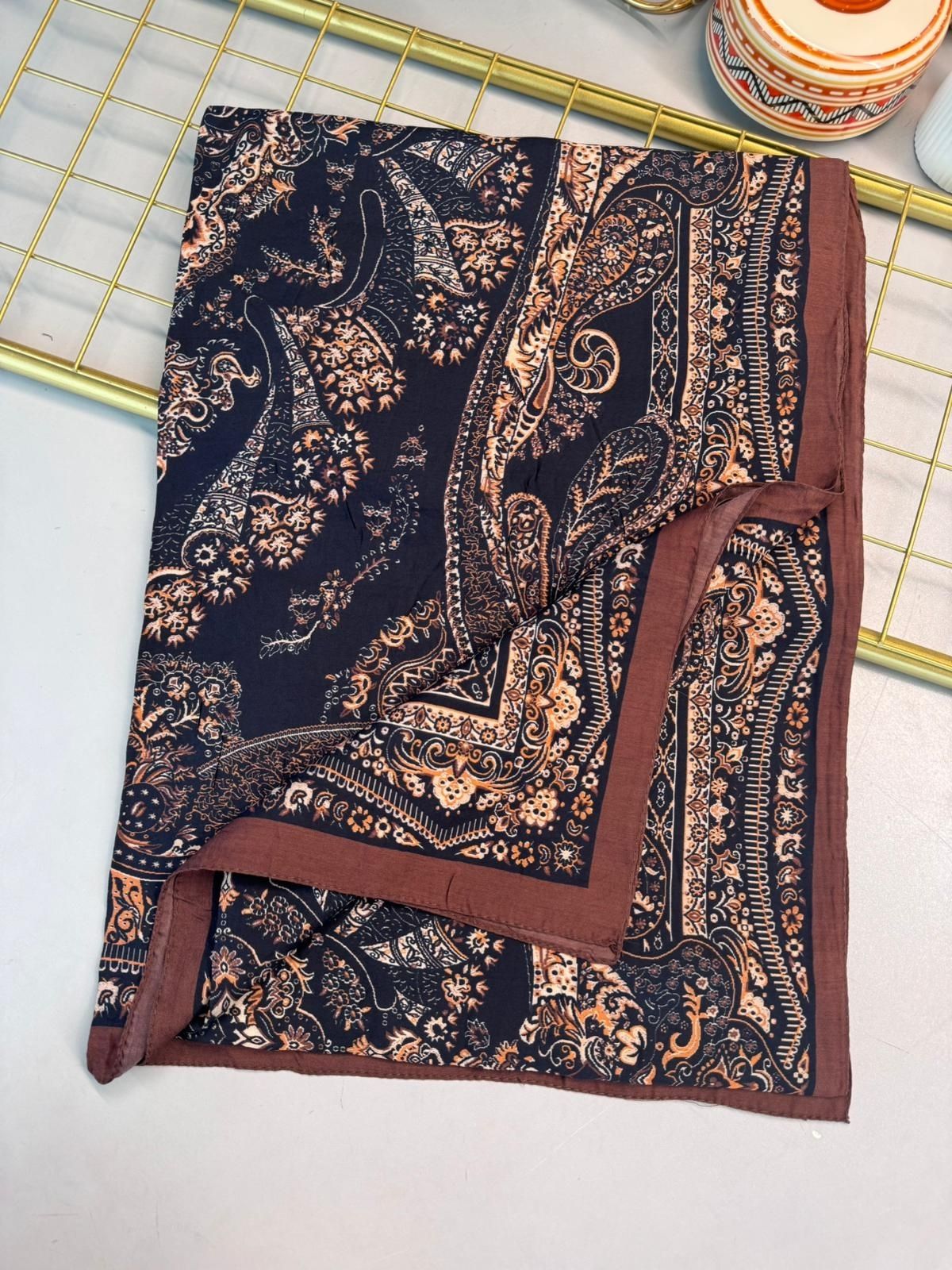 Ravza Desen Şal 469-019 – V-2 – Karamel