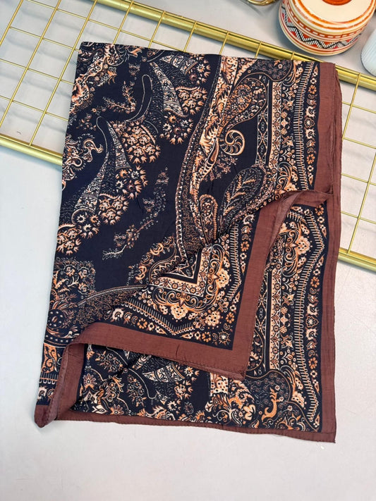 Ravza Desen Şal 469-019 – V-2 – Karamel