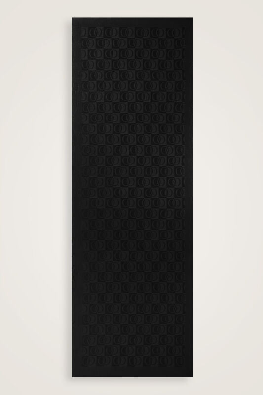 Dama Desen Siyah Naia Pamuk Şal 70x200