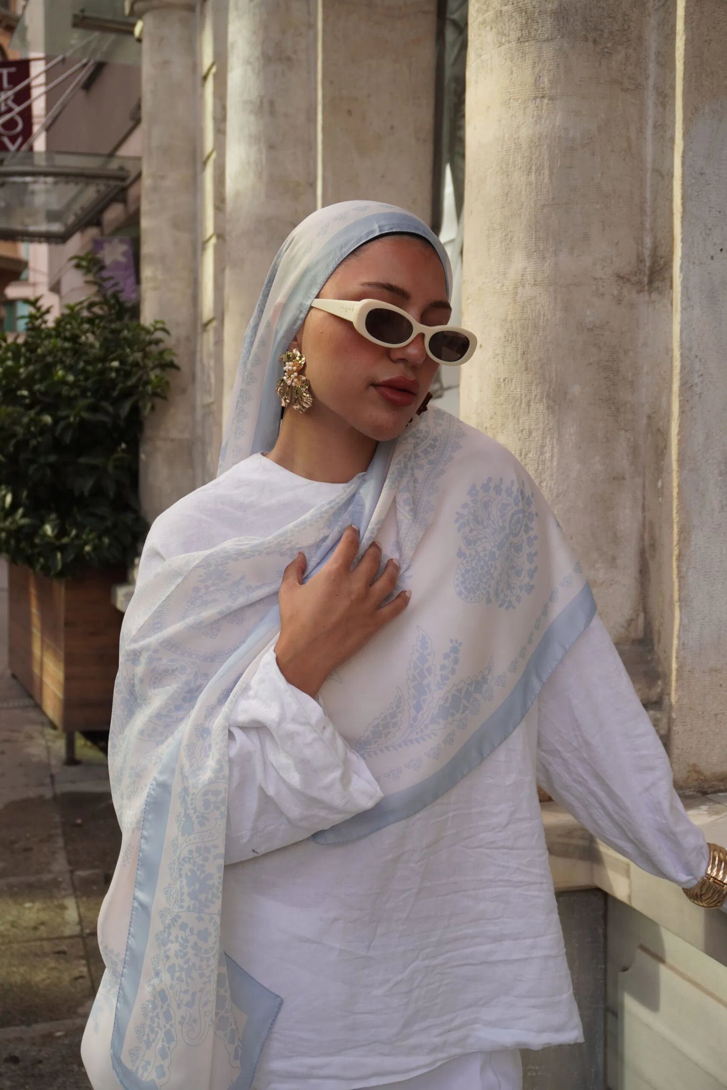 Havai Şal Serisi- 469-001- V-8- Buz Mavi