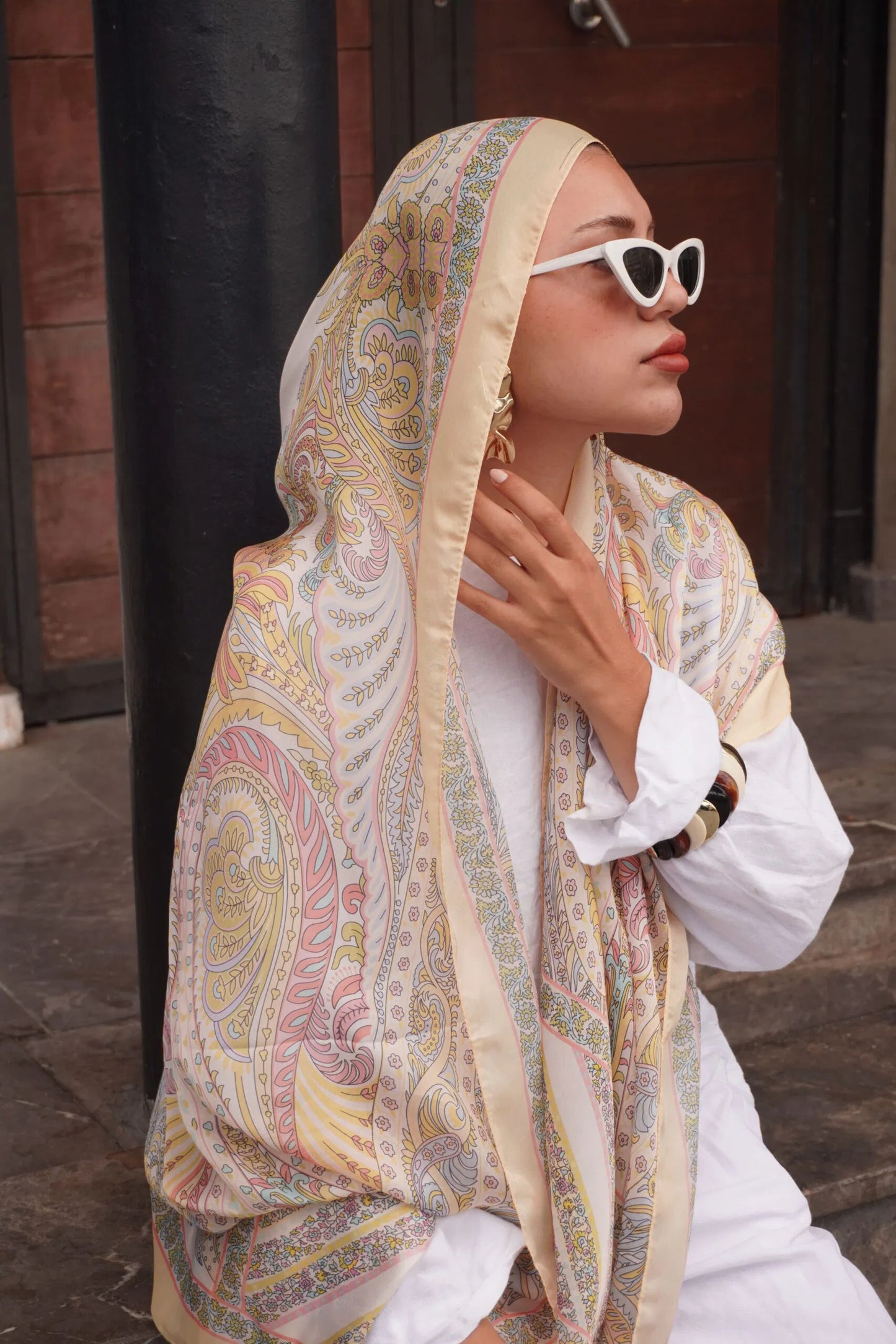 New Zuhur Şal Serisi- 469-002- V-3 - Limon