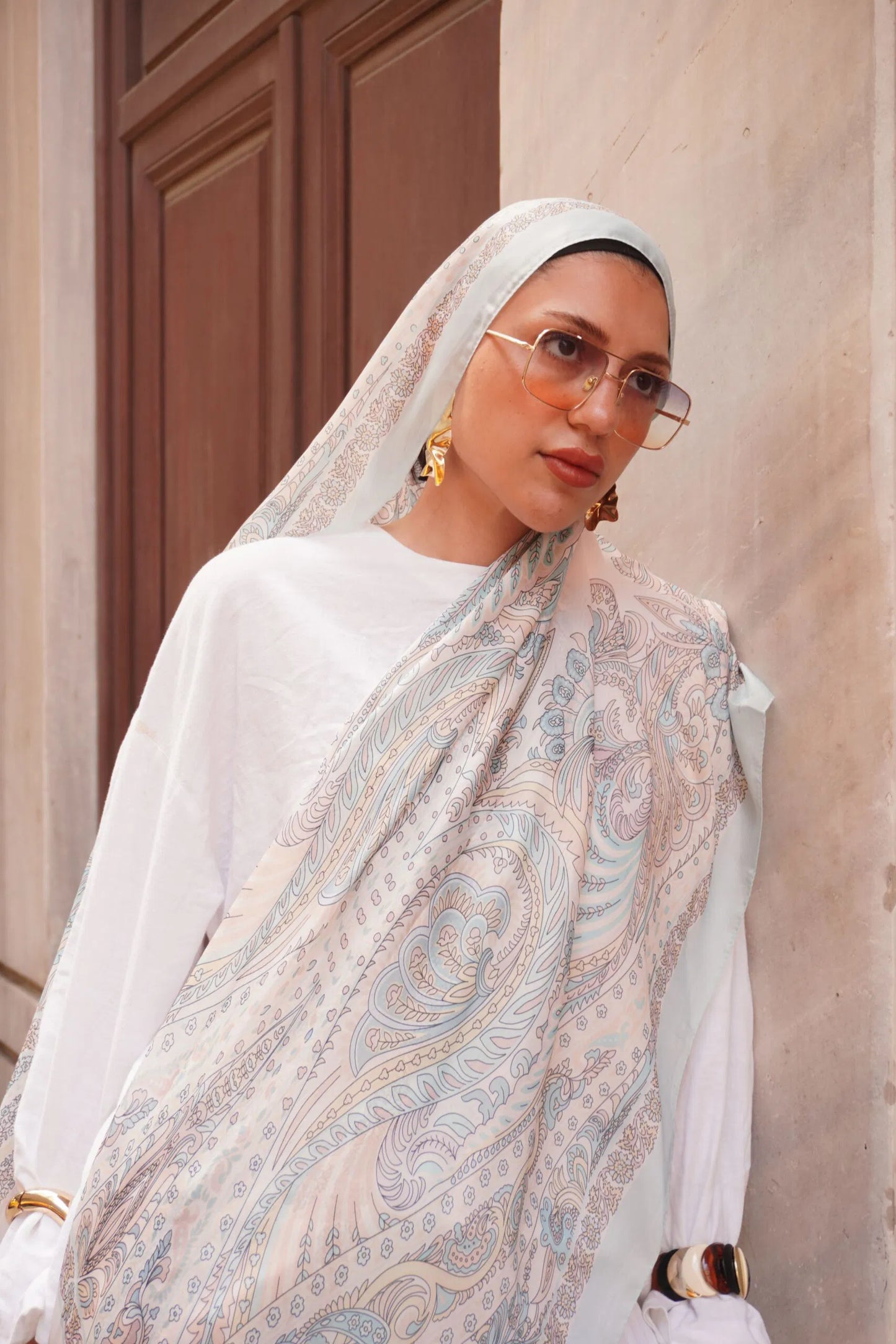 New Zuhur Şal Serisi- 469-002- V-7 - Buz Mavi