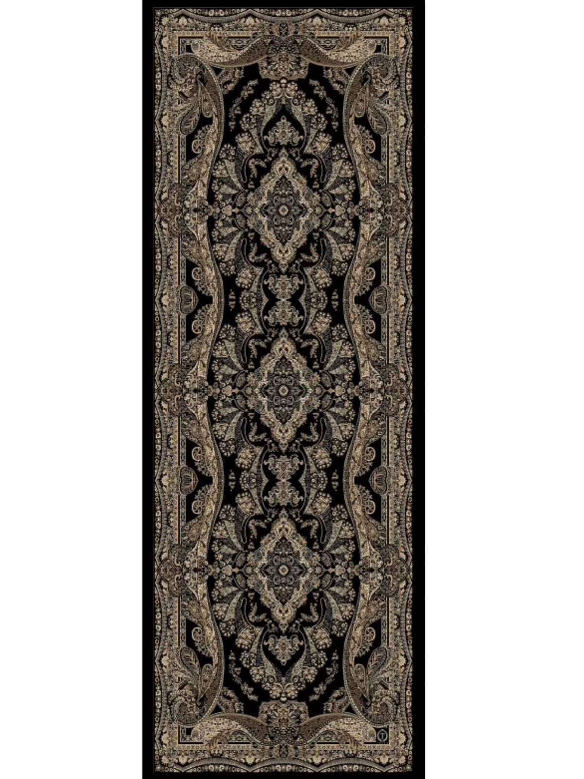 Ravza Desen Şal 469-019 – V-1- Altın Siyah