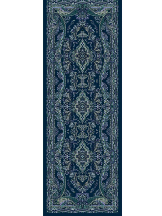 Ravza Desen Şal 469-019 – V-12 – Çini Mavi