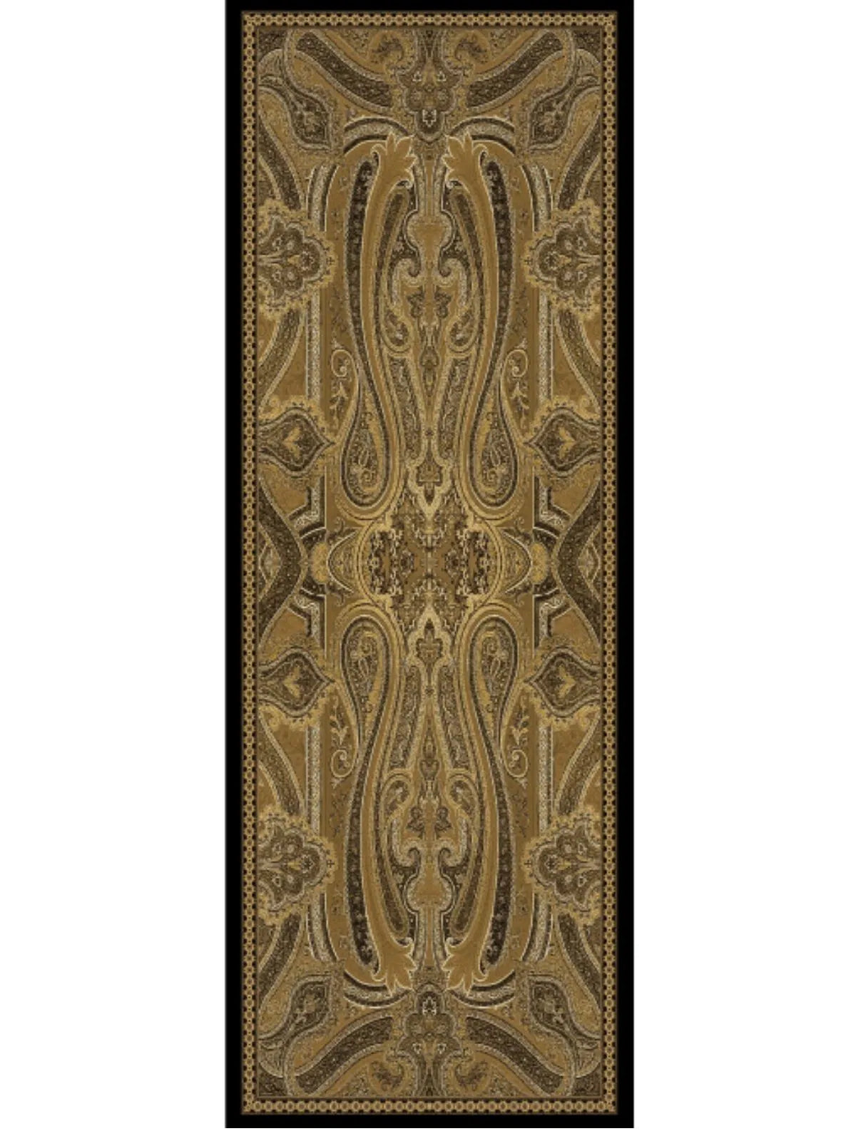 Rüya Tınısı Desen Şal 469-018 – V-11 – Gold Siyah