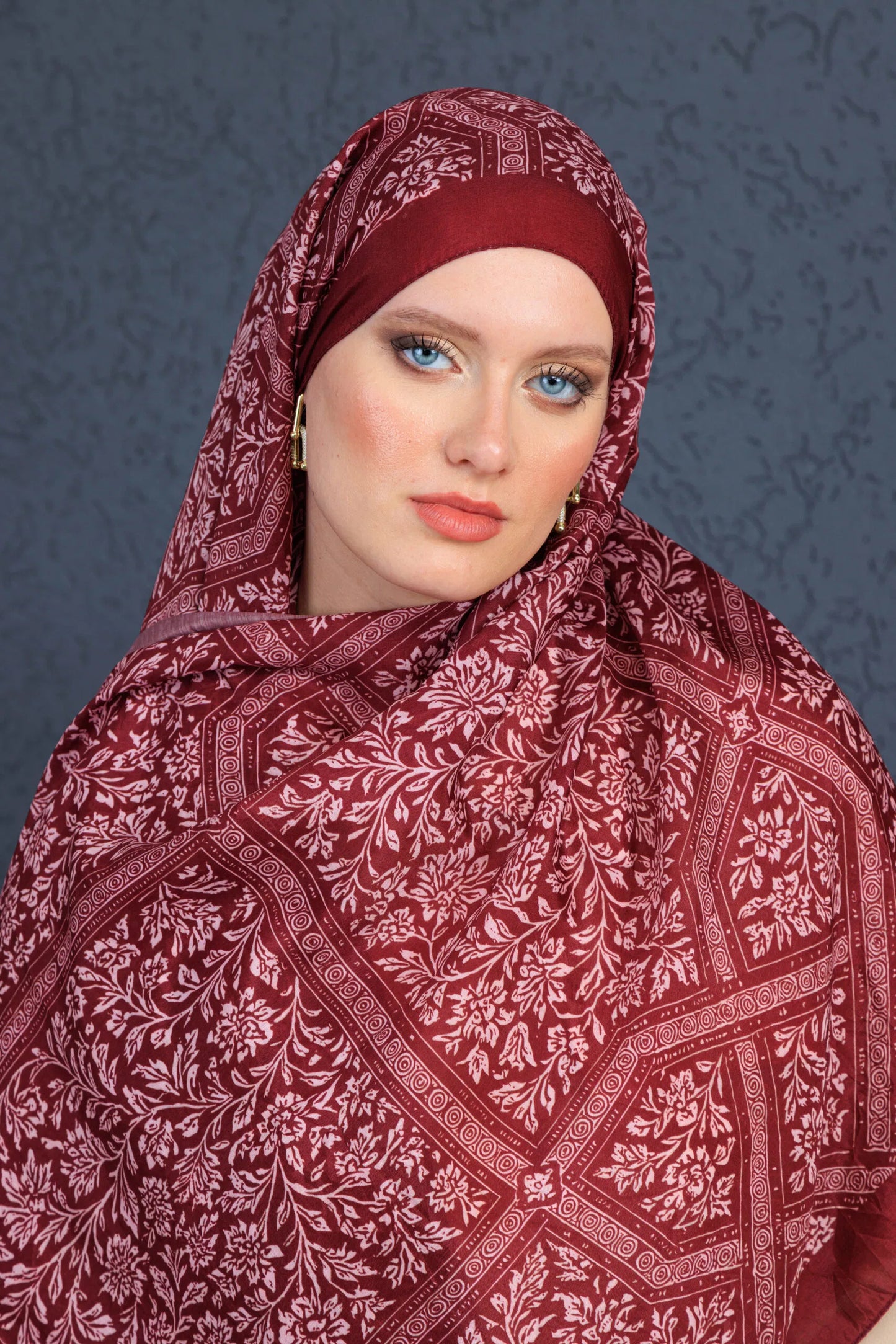 Viyana Şal Serisi - 469-005 - V- 1 -  Bordo