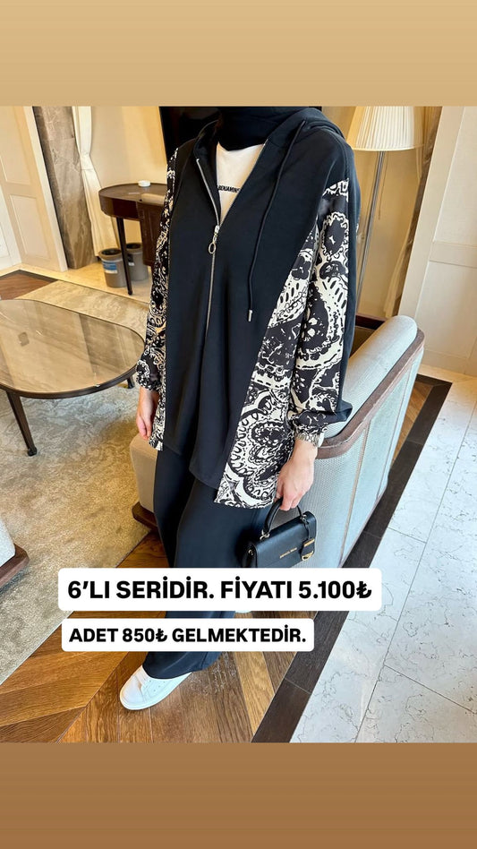 Premium Aspera Oysho İkili Takım TK100250 – Siyah (Serili Satıştır)