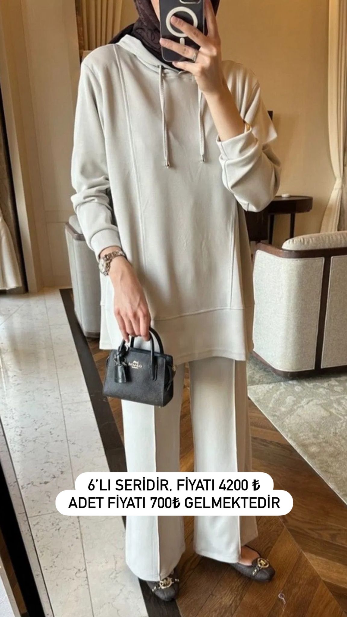 Premium Oysho Edoril İkili Takım TK100255 – Taş (SERİLİ SATIŞTIR)