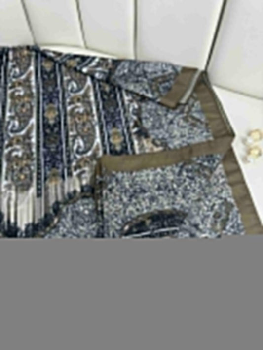 Etro Desen Pamuk İpek Şal 49733 - Caramel Camel