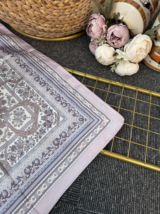 Lavinya  Vual İpek Şal -4031152-lila