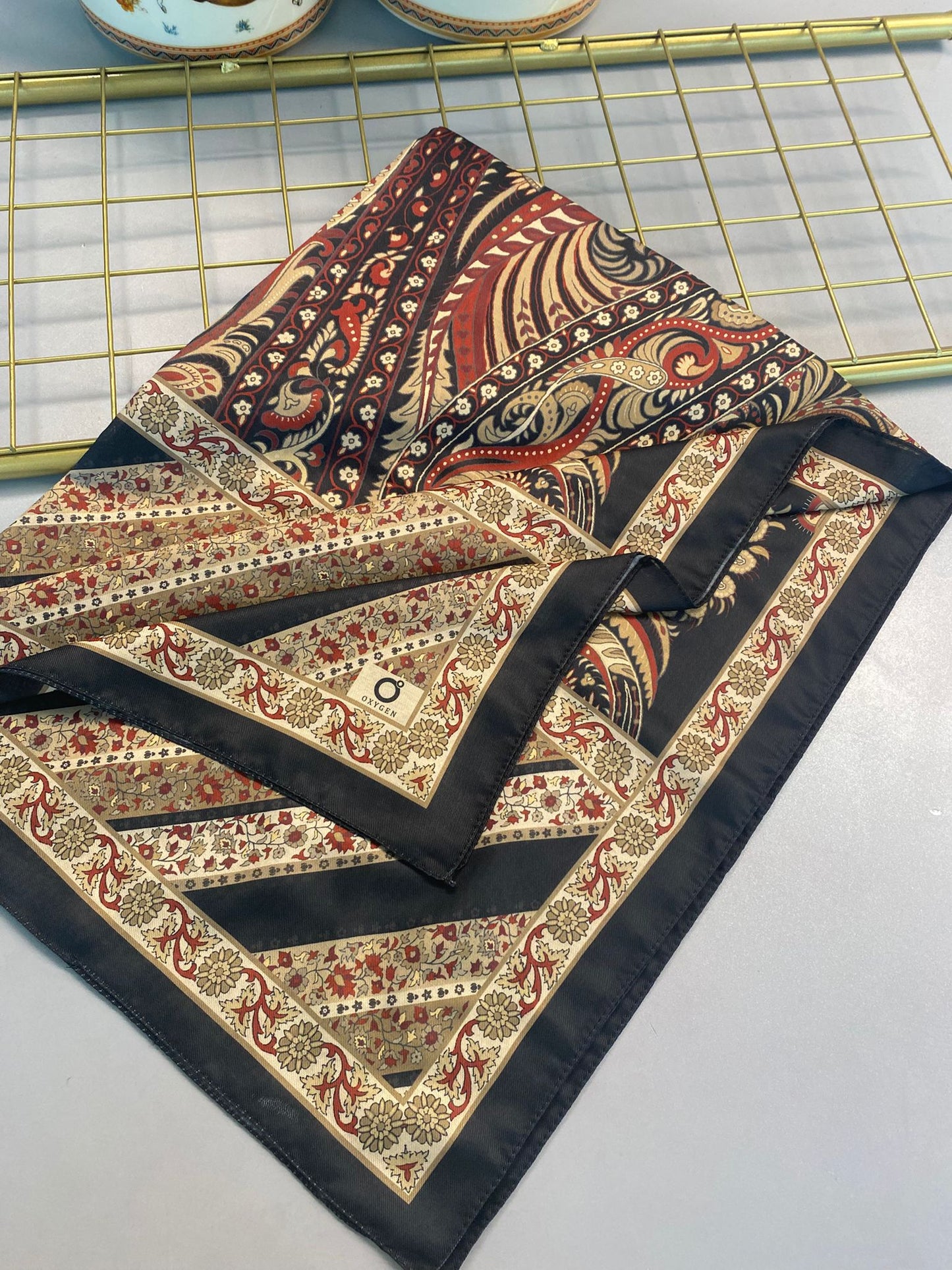 Etro Desen New Pamuk Soft Şal 23012 - Vişne