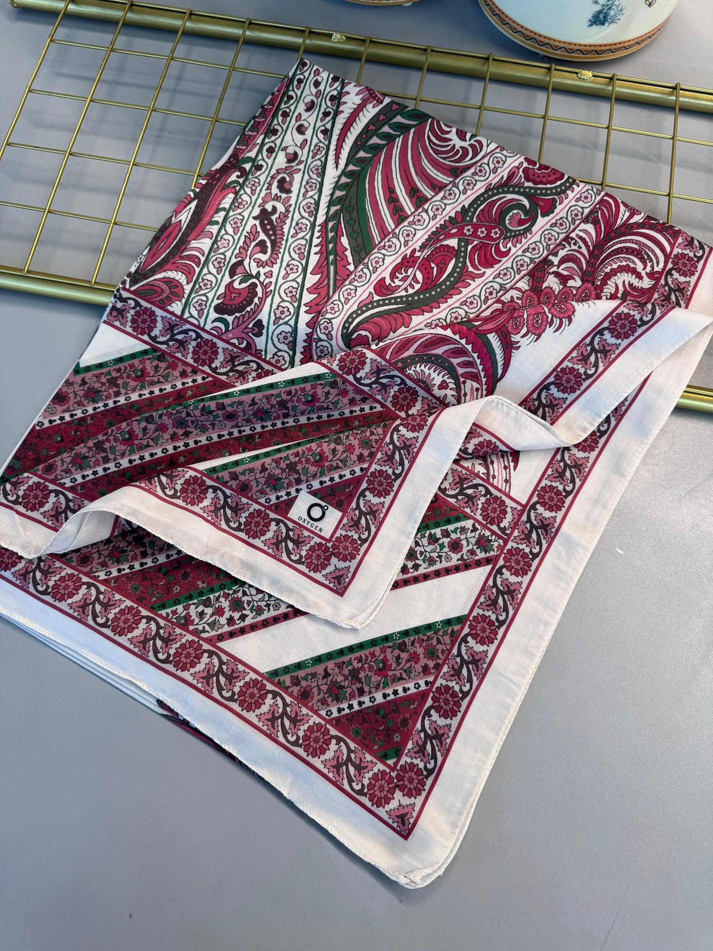 Etro Desen New Pamuk Soft Şal 23012 - Mürdüm