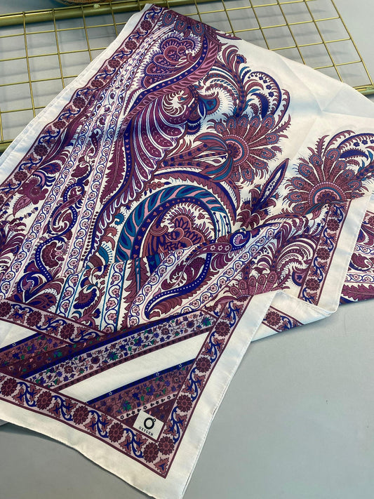 Etro Desen New Pamuk Soft Şal 23012-Mor