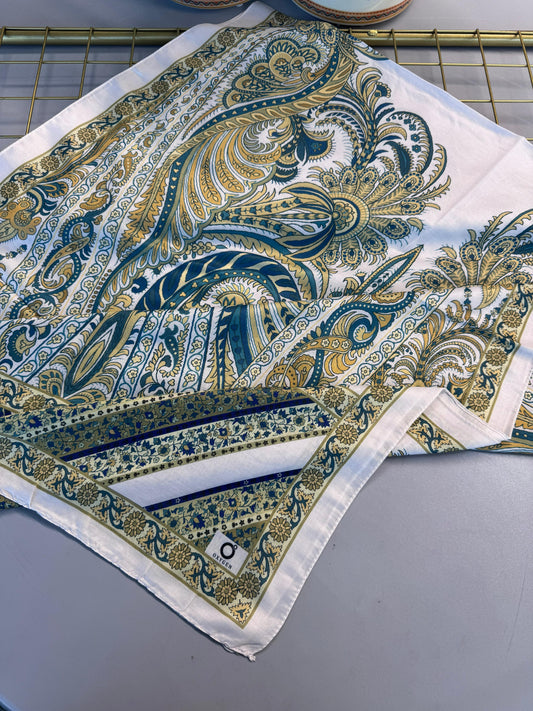 Etro Desen New Pamuk Soft Şal 23012-Yeşil