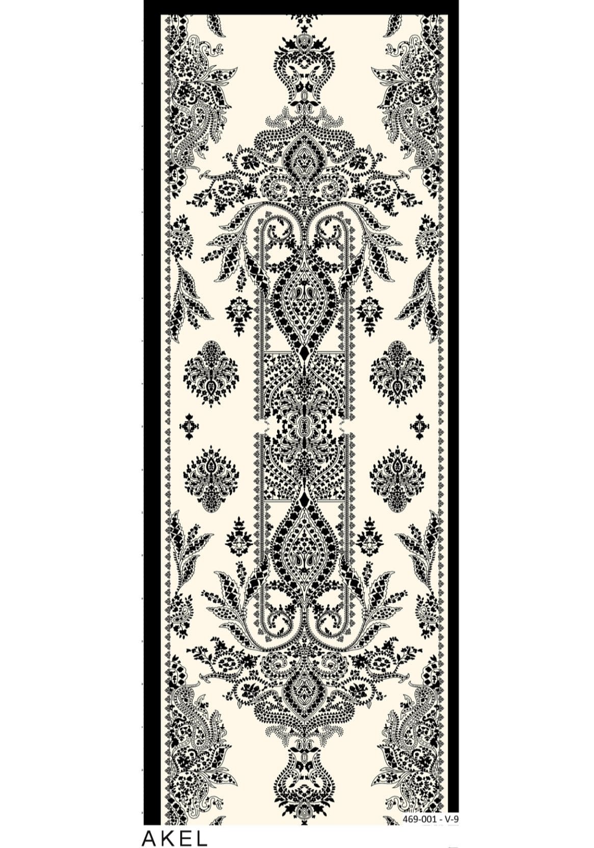 Havai Şal Serisi- 469-001- V-9- Vanilya Siyah