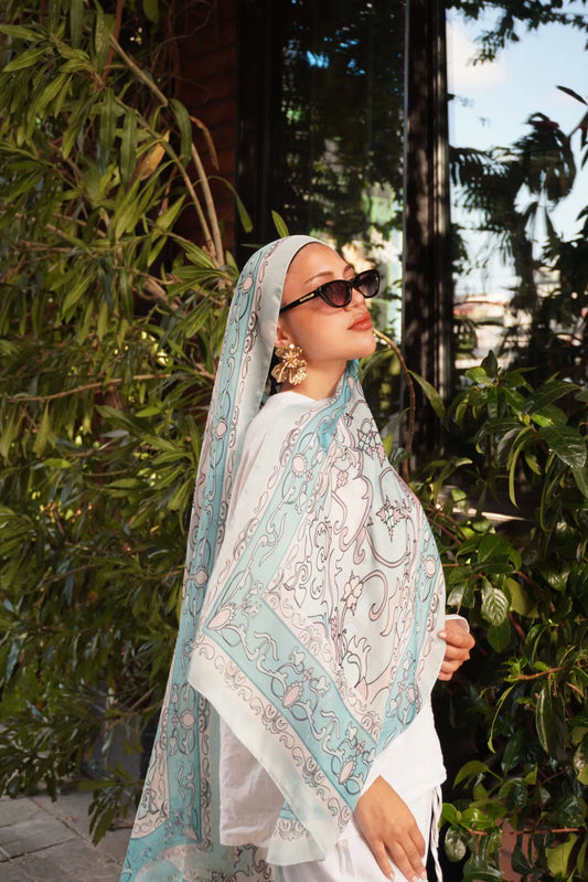Zerefşan Şal Serisi- 469-003- V-7 - Turkuaz