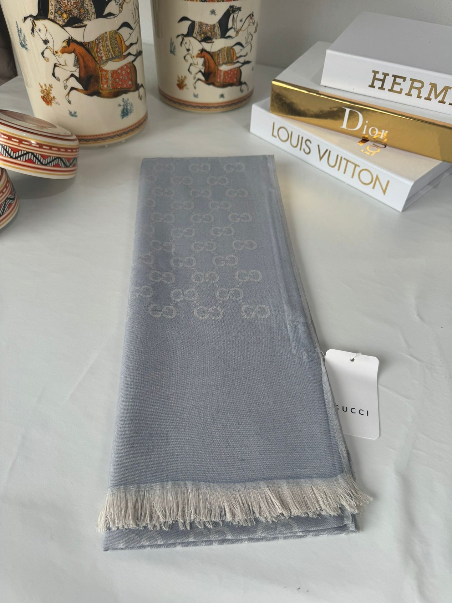 Gucci İthal Pamuk Yün İpek 544330 - A.Gri