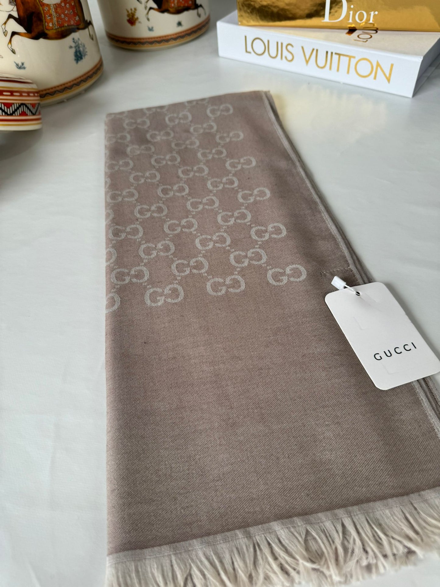 Gucci İthal Pamuk Yün İpek 544330 - K.Bej