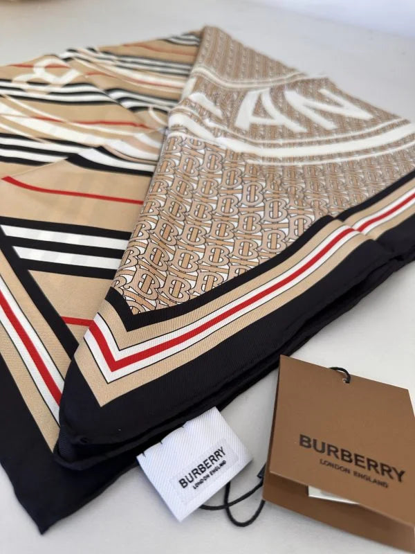 İthal İpek Burberry Eşarp 61001