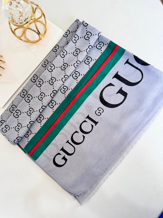 Gucci Pamuk Soft Şal 61571 - Gri