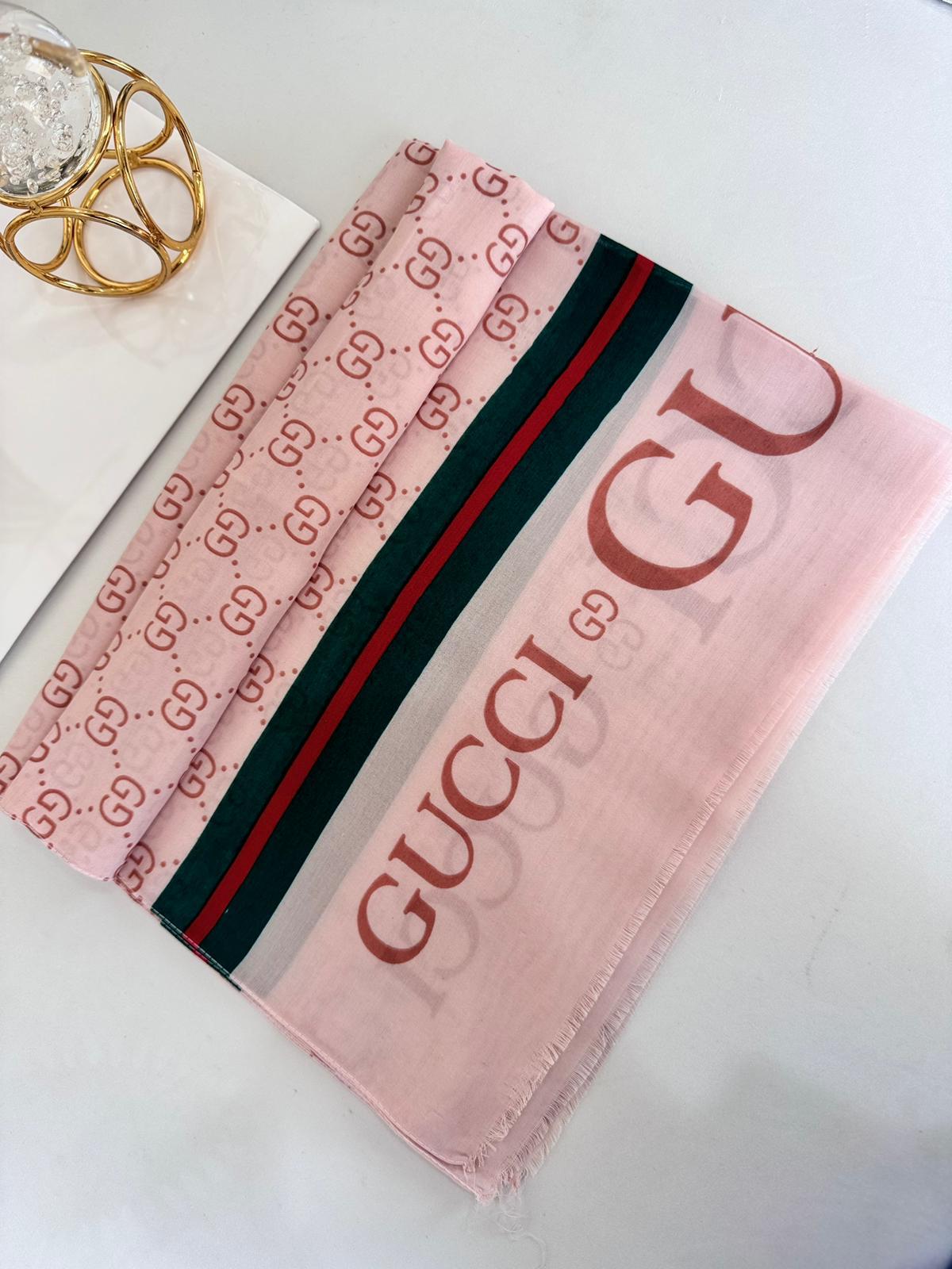 Gucci Pamuk Soft Şal 61571 - Toz Pembe