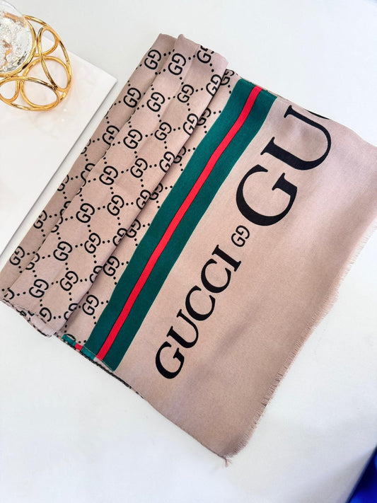 Gucci Pamuk Soft Şal 61571 - Sütlü Kahve