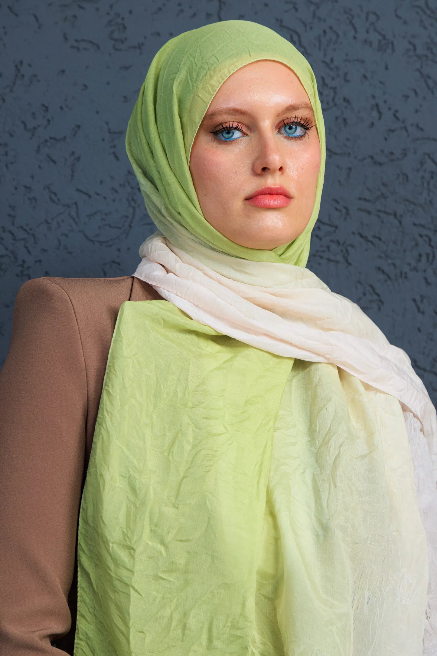 Lotus Şal Serisi- Z-2240 - V-17  - Lime Sarı