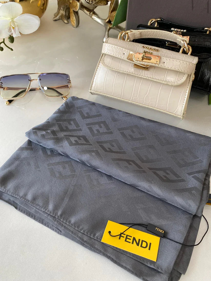 İthal Fendi Eşarp 44115 - Antrasit